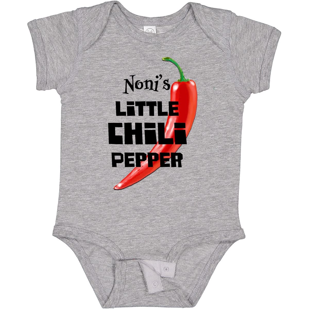 Inktastic Noni's Little Chili Pepper Baby Bodysuit - Cute Infant Onesie for Boys & Girls | Perfect for Family Photos, Holidays & Everyday Wear