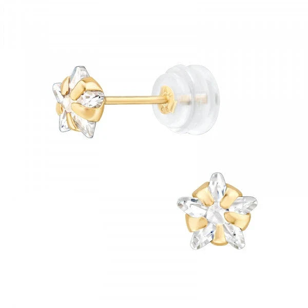 14K Gold Ear Studs for Women - Hypoallergenic Diamond Stud Earrings - Perfect for Everyday Wear, Gifts & Special Occasions