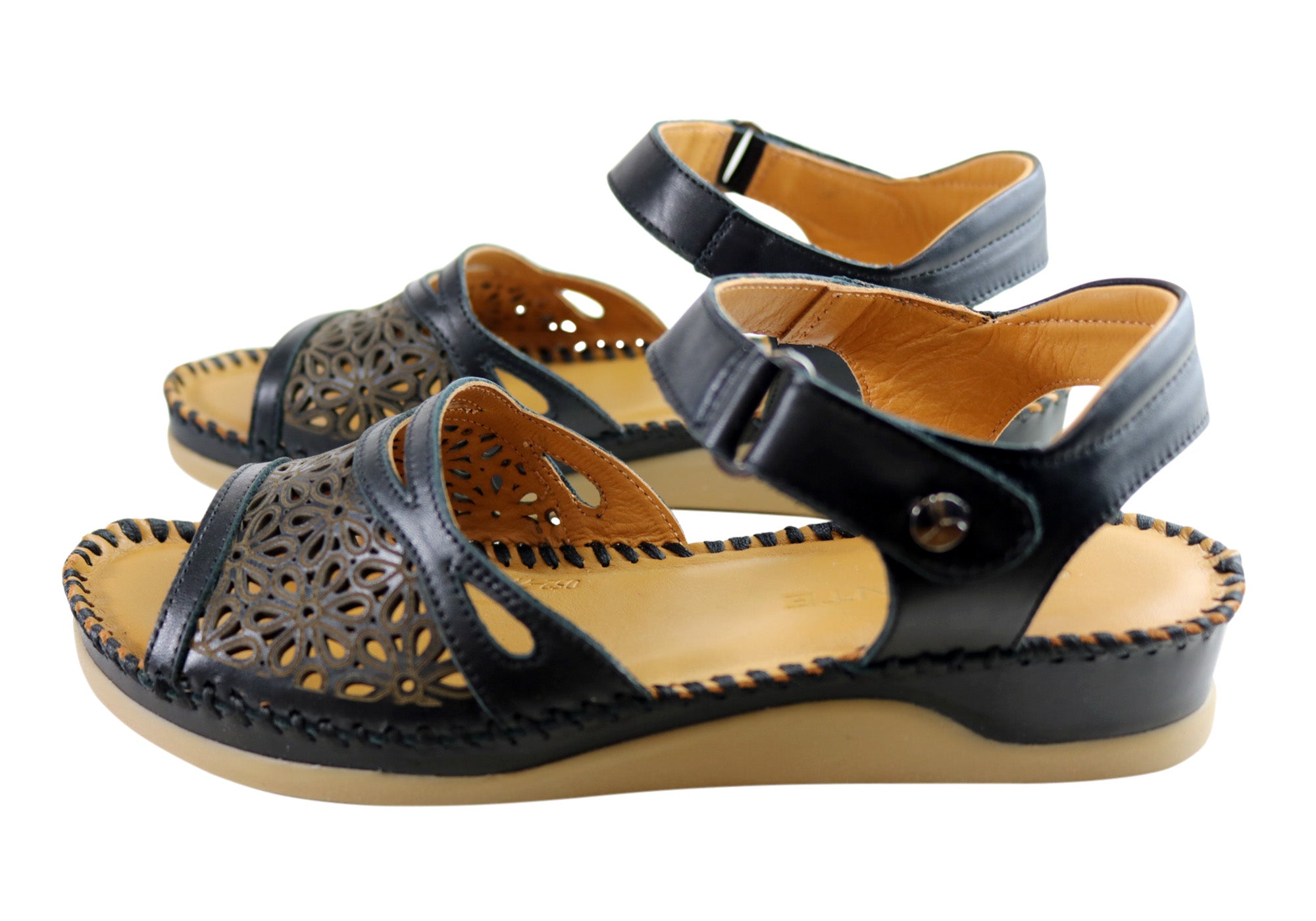 Orizonte Noble Women's European Comfortable Leather Sandals - Stylish Summer Walking Shoes for Beach, Vacation & Casual Outings
