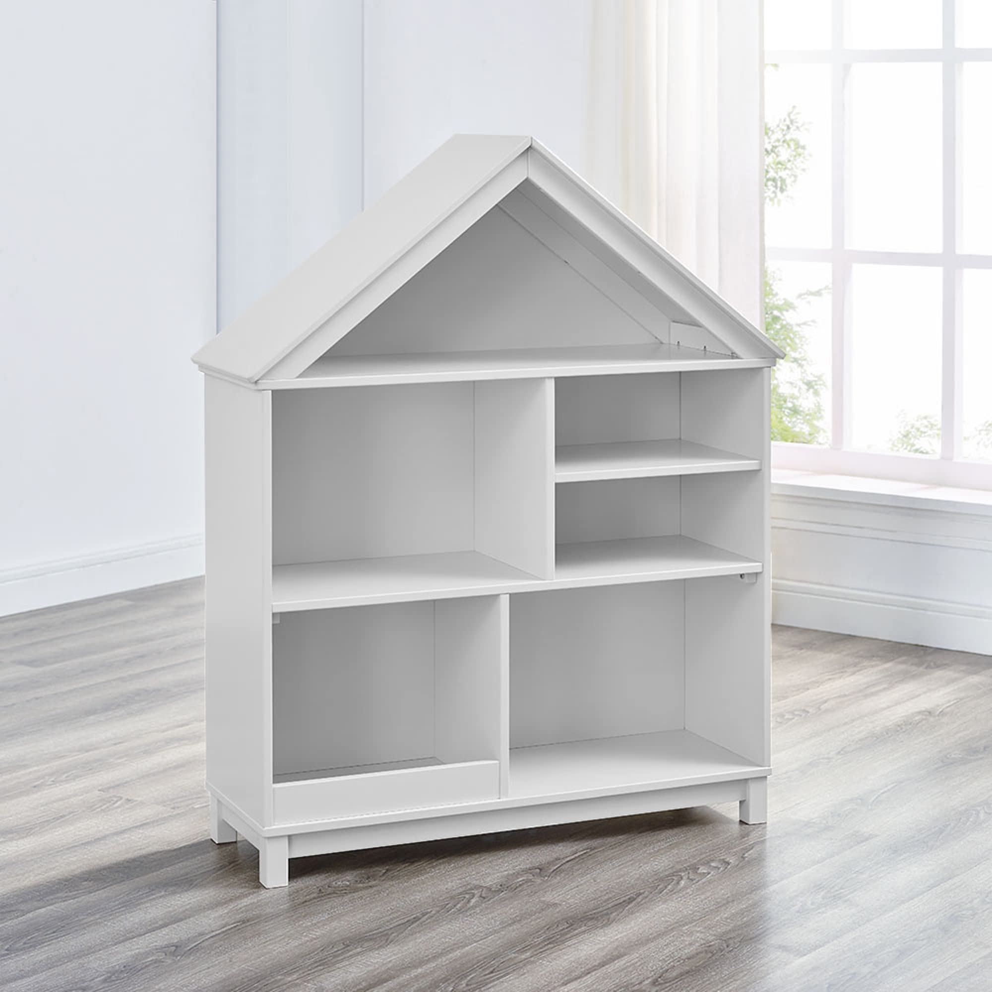 Jack & Jill Kids Home Bookcase - White Wooden Bookshelf for Children's Room, Nursery, Playroom - Perfect for Organizing Books, Toys, and Decor