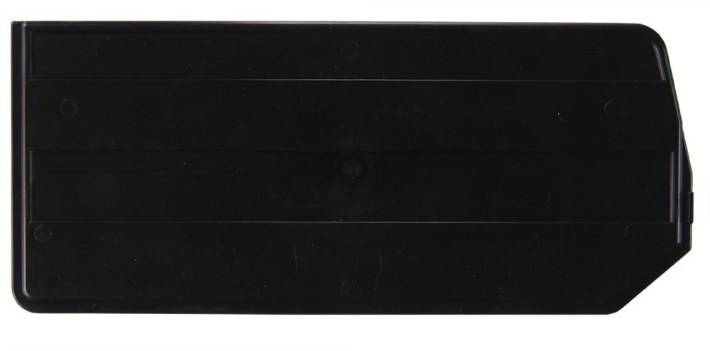Quantum DUS970 Storage Bin Divider - 6-Pack Black Plastic Organizer for Industrial Warehouse & Office