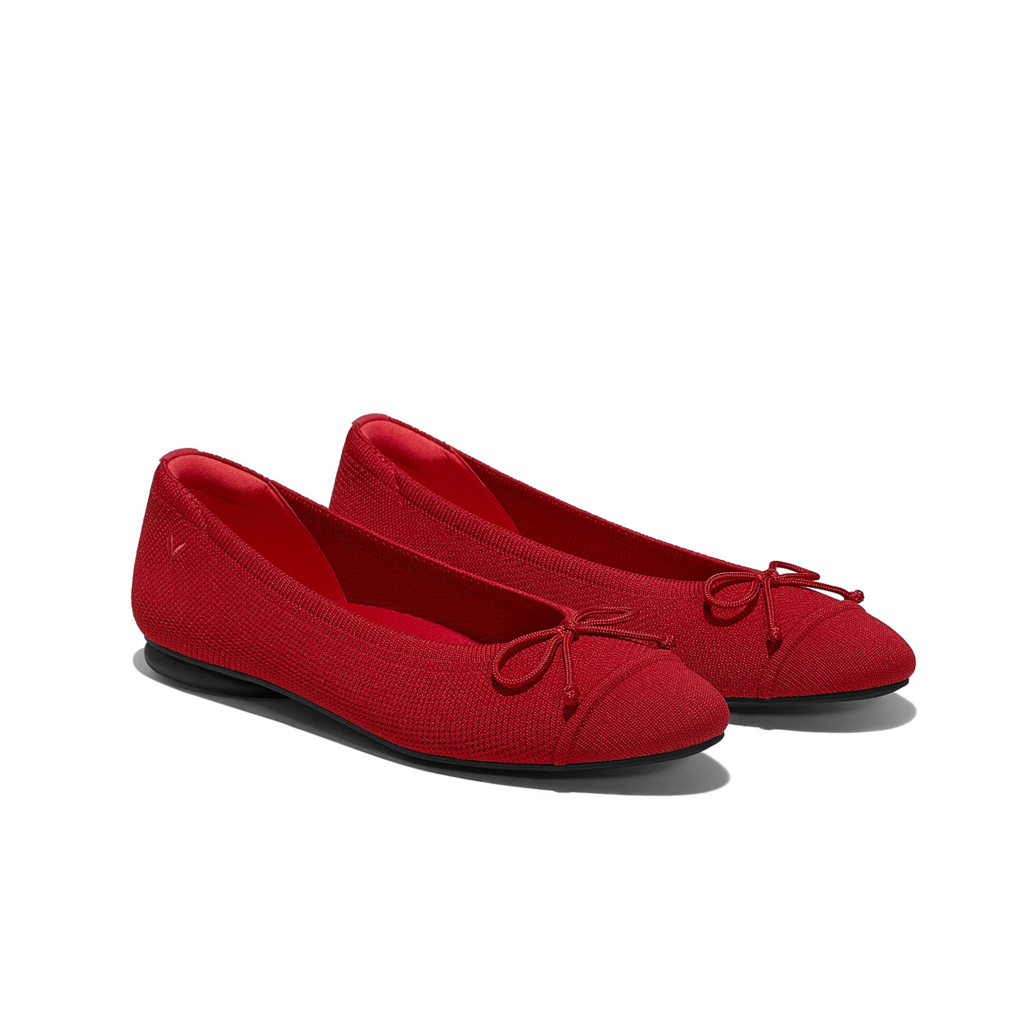 VIVAIA Tiana Women's Almond-Toe Bow Ballet Flats - Slip On Washable Comfortable Casual Shoes for Work, Travel & Everyday Wear