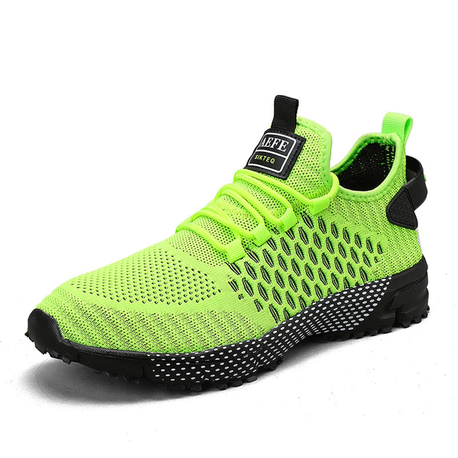 **Ephirebra Men's Knit Mesh Slip-On Sneakers - Breathable Flat Casual Shoes for Walking, Running & Gym - Non-Slip Comfortable Low-Top Trainers for Outdoor & Daily Wear**
