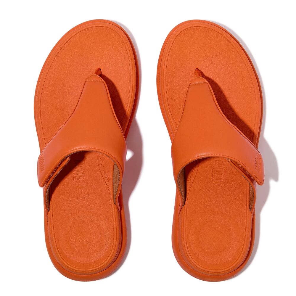 FitFlop F Mode Go Adjustable Flatform Sandals for Women - Comfortable Slip-On Summer Shoes with Arch Support | Perfect for Beach, Vacation & Casual Wear (Satsuma)