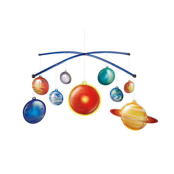 4M Kidz Labs Glow Solar System Mobile Making Kit - DIY Educational Science Craft for Kids - Perfect for Bedroom Decor & Space-Themed Learning Activities