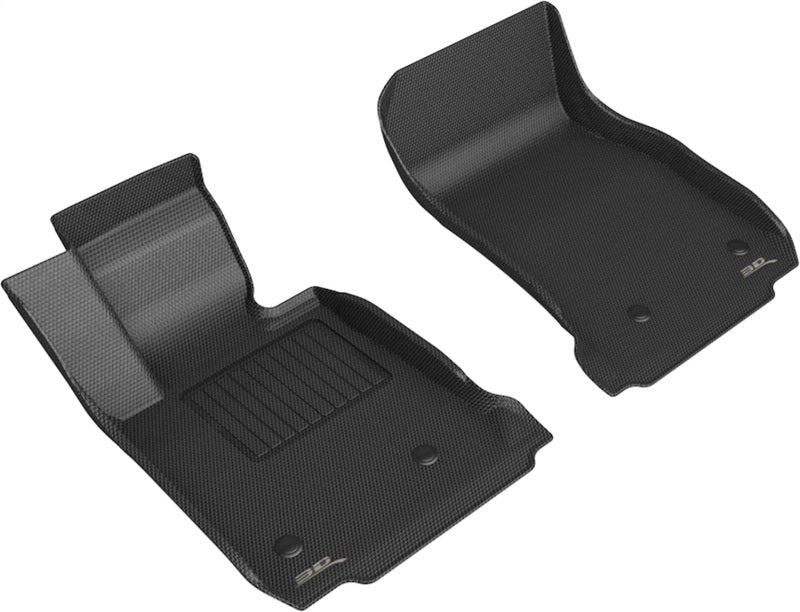 3D MAXpider Custom Fit All-Weather Floor Mats for 2012-2019 BMW 1 Series (Kagu Style, Black) - Premium Car Floor Liners for Ultimate Protection & Style | Perfect for Daily Commute, Road Trips & Winter Driving