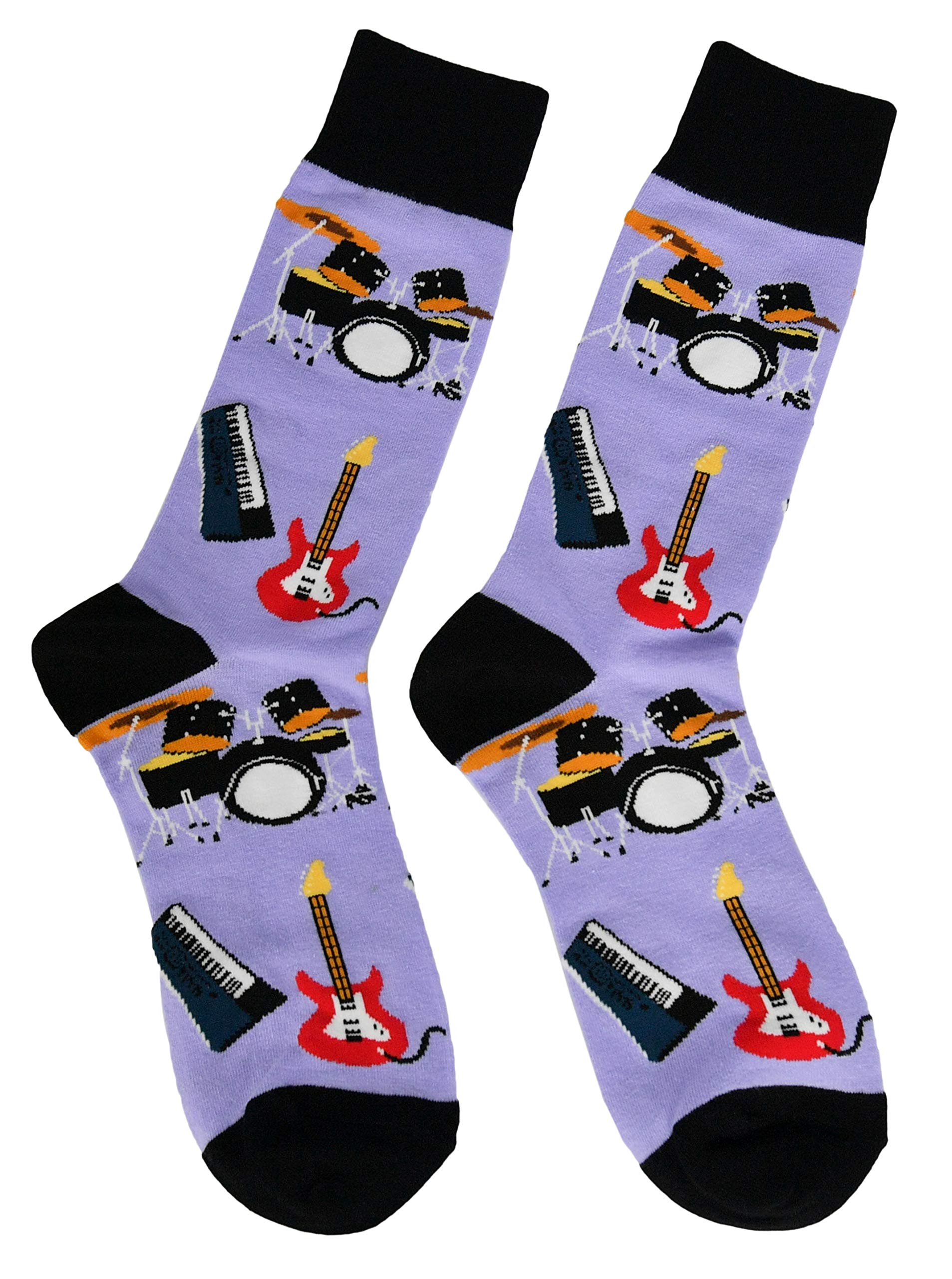Funky Music-Themed Novelty Rocker Socks for Men & Women - Perfect for Concerts, Gifts & Rock Music Fans