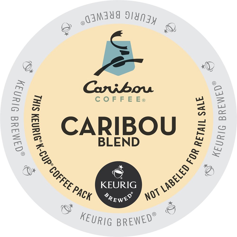 Caribou Coffee Caribou Blend K-Cup Pods - 50 Count | Keurig Compatible | Perfect for Home, Office & Morning Brew
