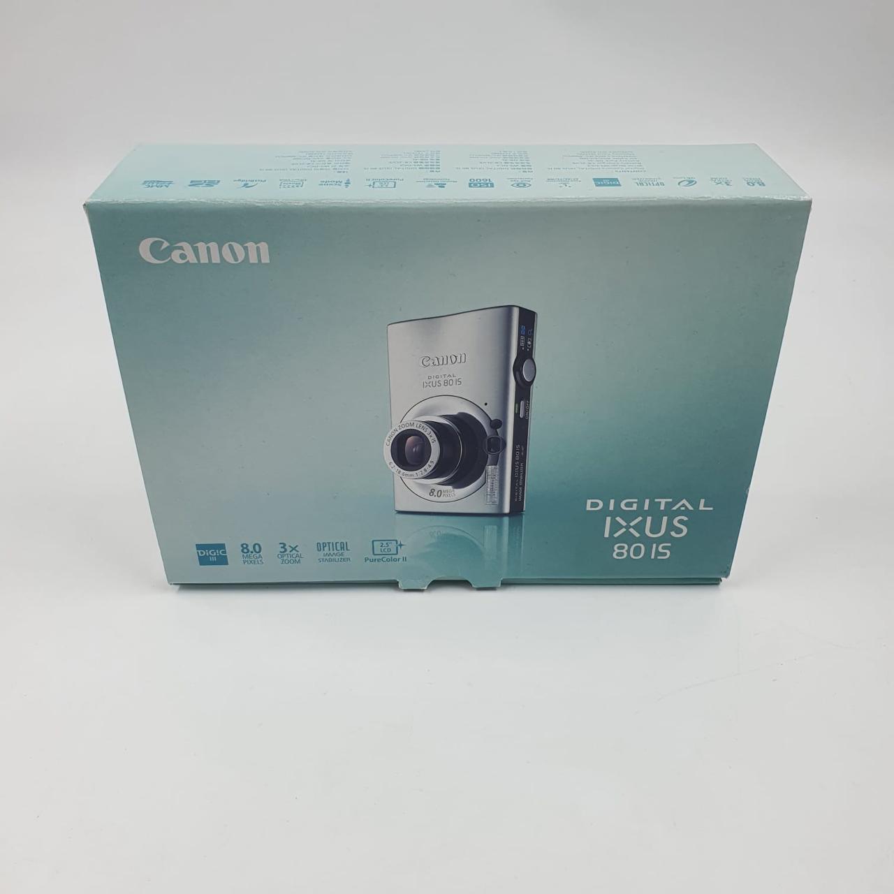 Canon Digital IXUS 80 IS 8MP Digital Camera with 3x Optical Zoom - Boxed (Perfect for Travel Photography, Family Events & Everyday Use)