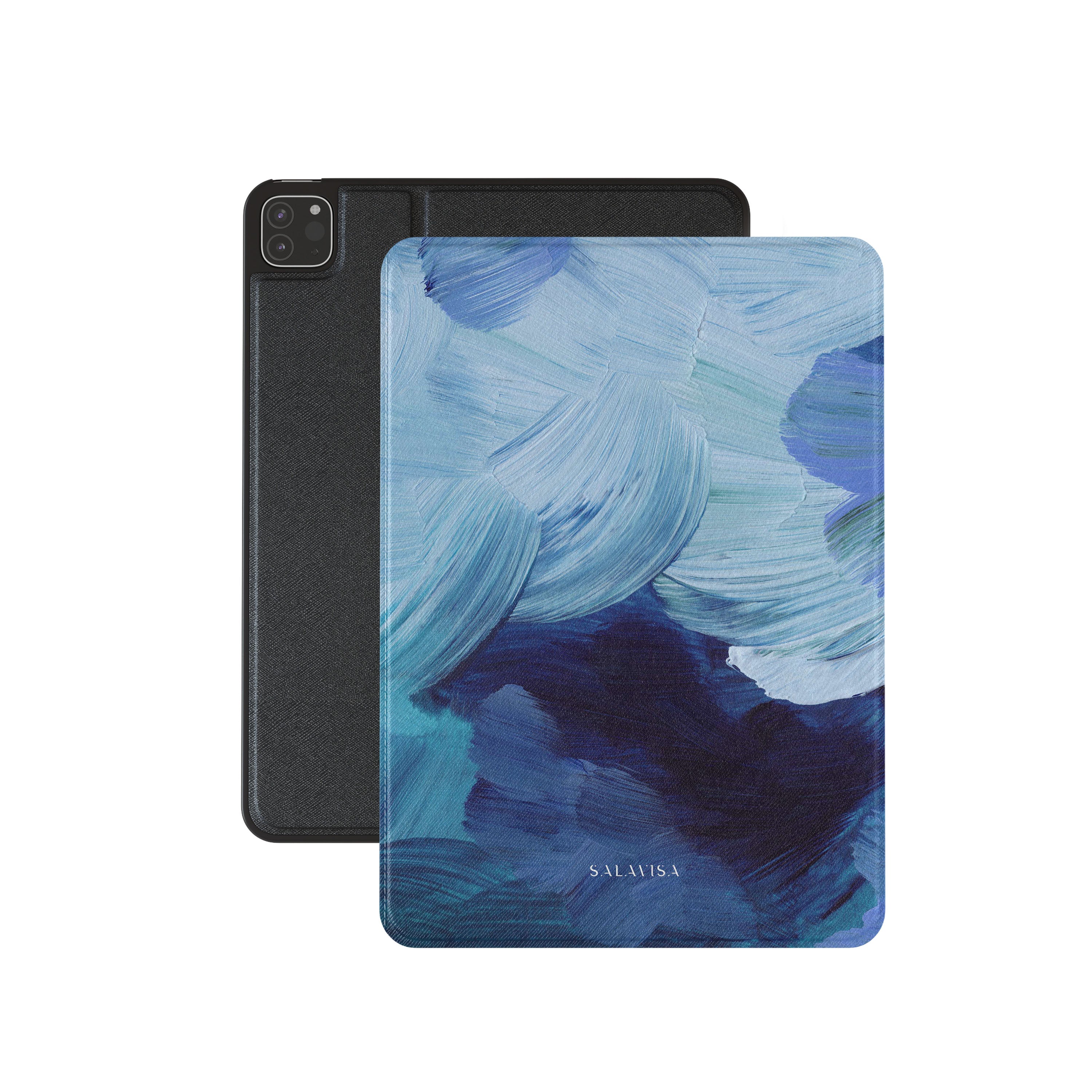Durable Blue Paint iPad Case - Shockproof & Lightweight Protective Cover for iPad 6th/7th/8th/9th/10th Gen - Perfect for Work, School & Travel