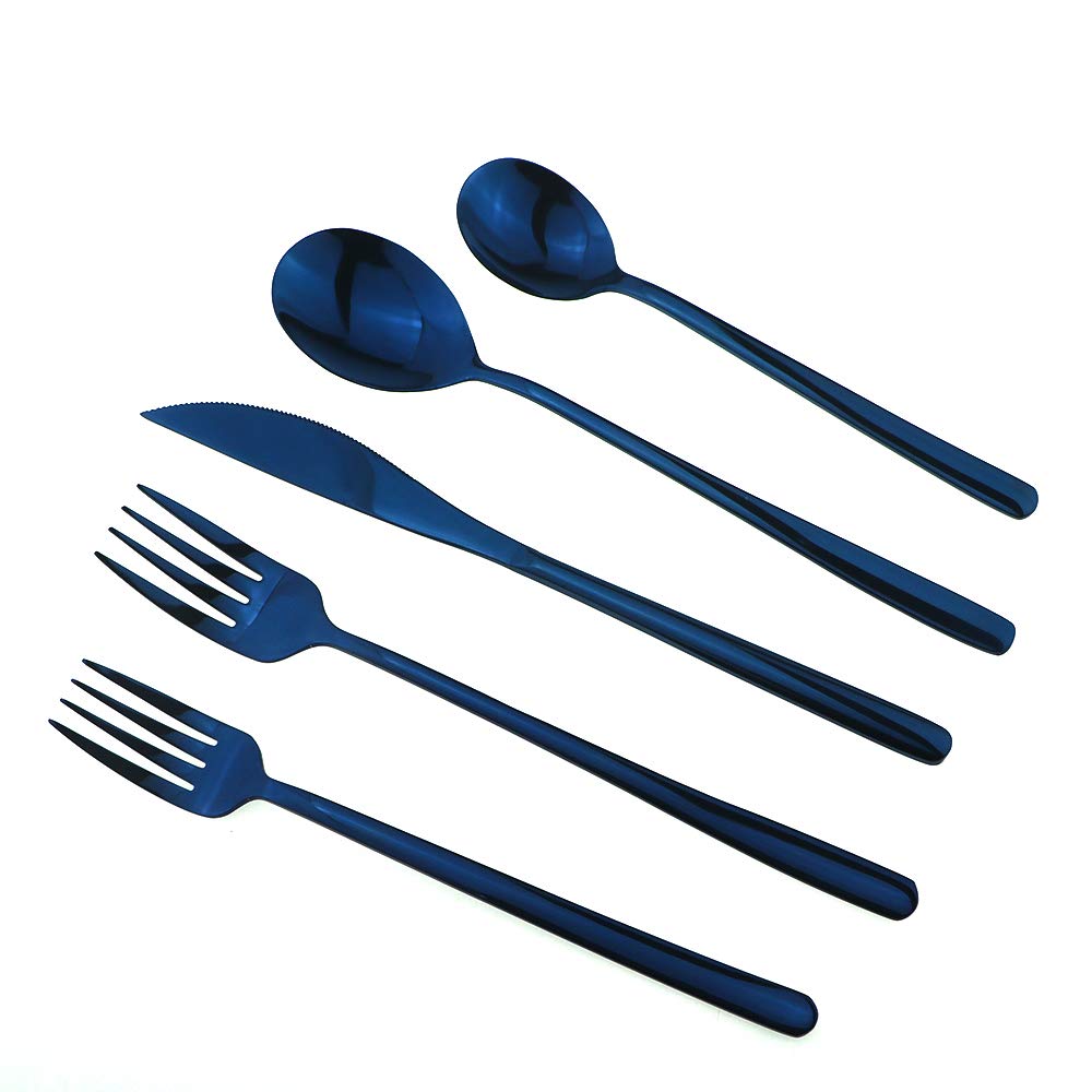 Premium JASHII Mirror Polished 30-Piece SUS304 Stainless Steel Flatware Set - Dinner Knives, Forks, Spoons & Salad Utensils for 6 People - Elegant Silverware for Formal Dining, Wedding Gifts & Restaurant Use