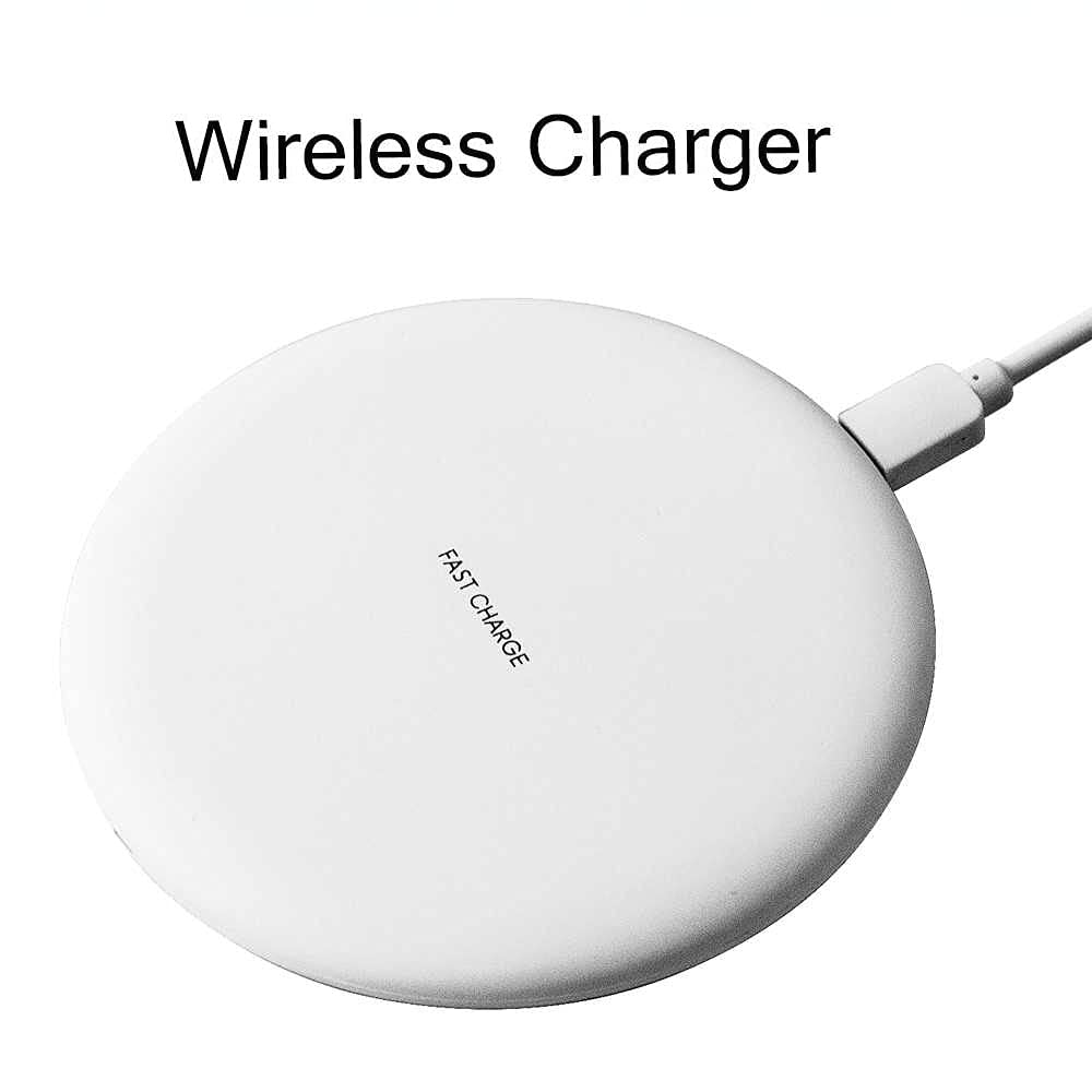 Fast Wireless Charger Pad 10W Qi-Certified for Mi 9 - Soft Touch Surface | Perfect for Home, Office & Travel Charging