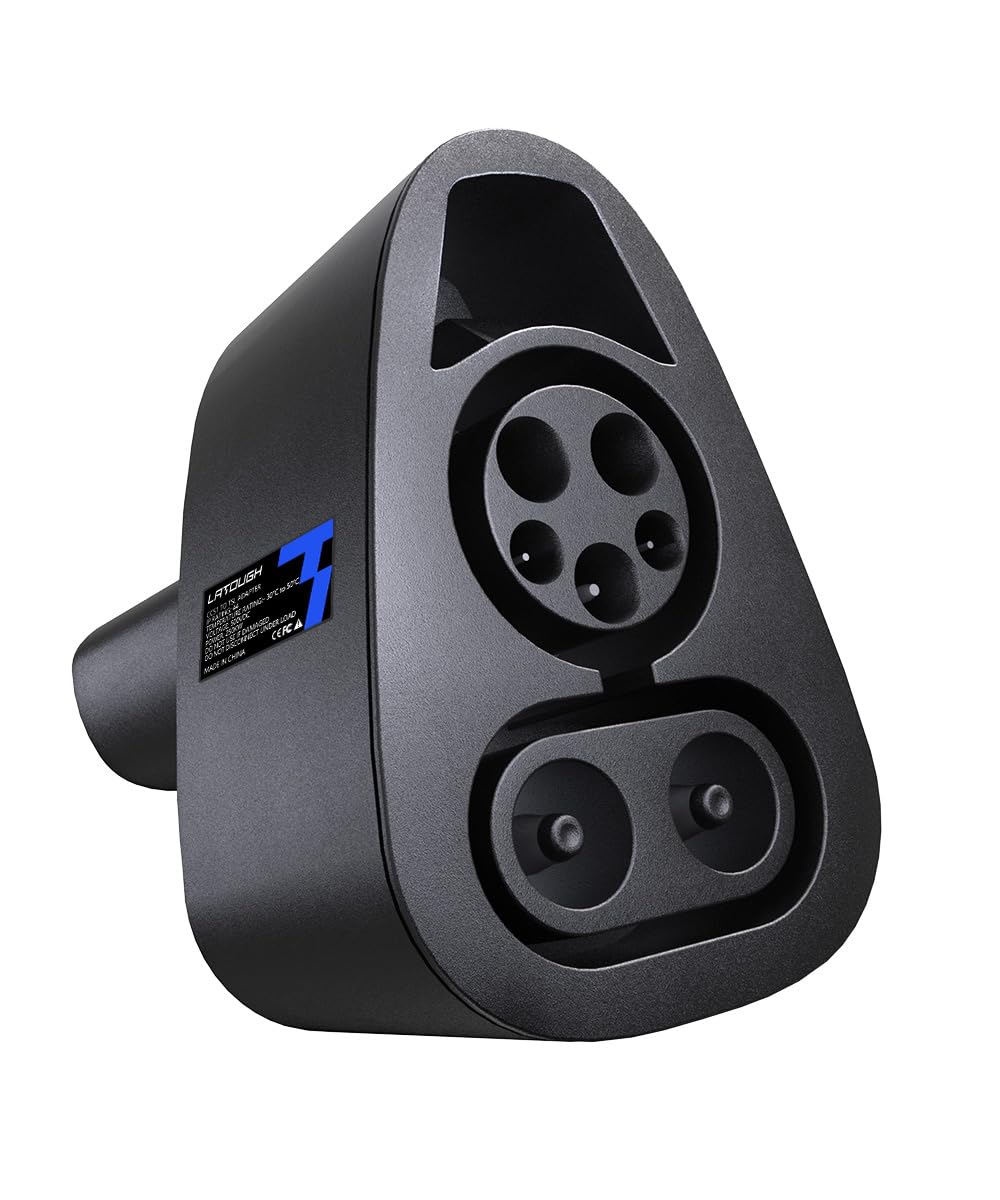 Tesla CCS to Tesla Adapter - 250KW DC Fast Charger Compatible with Model 3/S/X/Y | Level 3 Charging Station Accessory | Perfect for Road Trips & Fast Charging on the Go