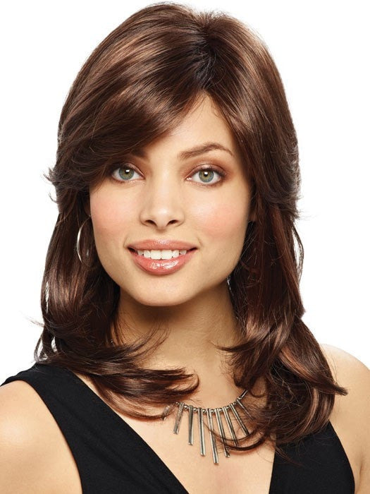 Caroline Synthetic Wig with Basic Cap - Soft & Natural Looking Hairpiece for Women | Perfect for Cosplay, Costume Parties & Everyday Wear