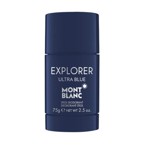Montblanc Explorer Ultra Blue Deodorant Stick 75g for Men - Fresh & Long-Lasting Scent - Ideal for Work, Gym & Daily Use