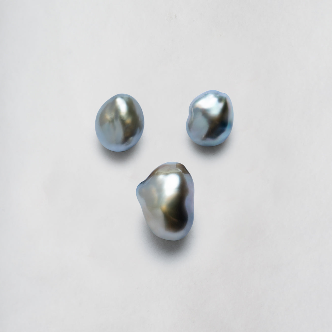 18K Gold Diamond Tahitian Keshi Pearl Drop Earrings for Women - Luxury Wedding, Anniversary & Evening Party Jewelry Gift (KE00117)