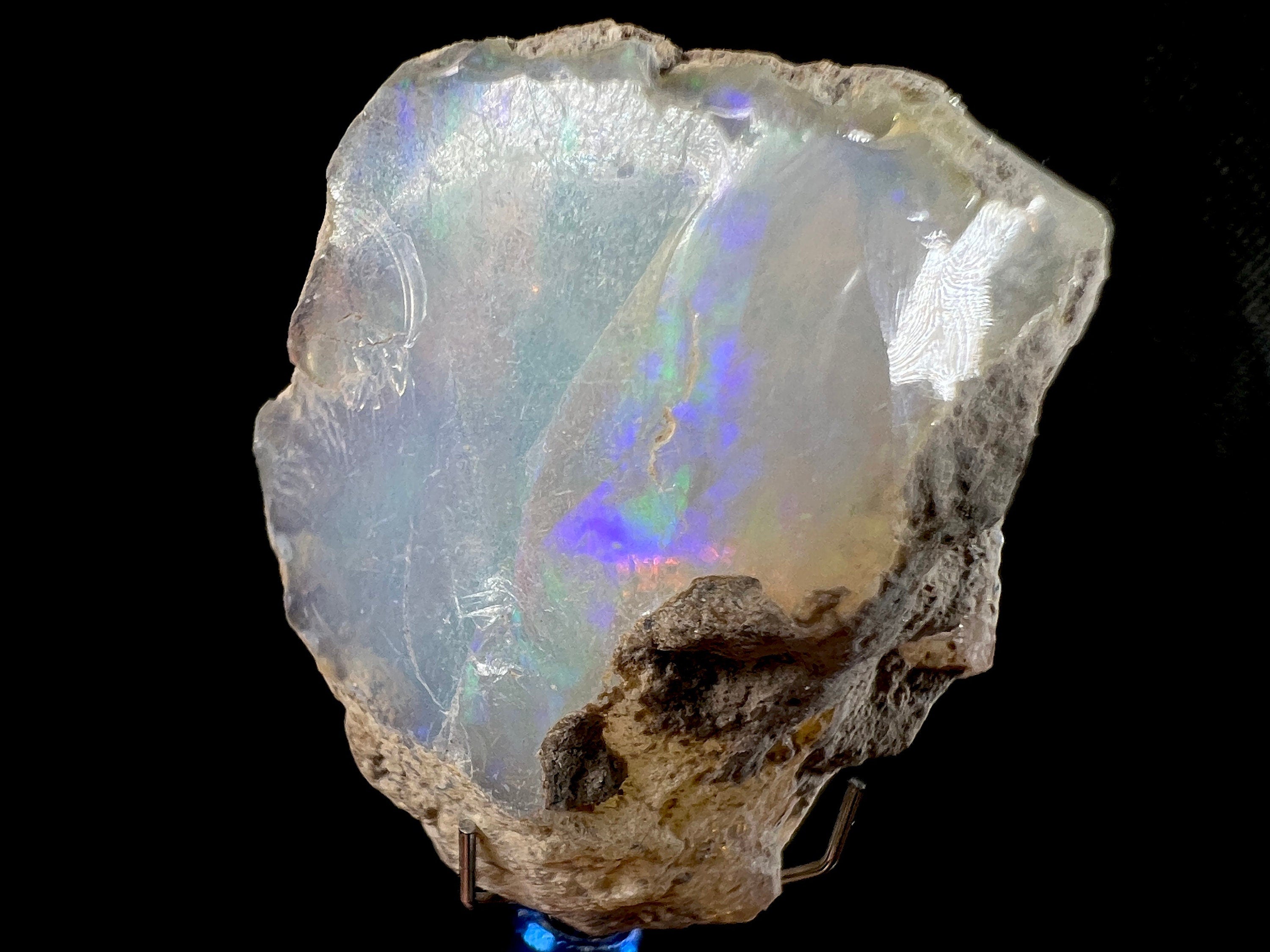 4A Welo Opal Raw Crystal - Certified Cutting Grade Opal for Jewelry Making | Natural Ethiopian Opal Gemstone | Perfect for Rings, Necklaces & DIY Crafting
