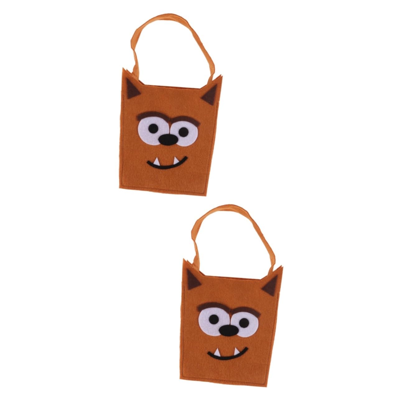 Abaodam 2-Pack Halloween Tote Bags for Trick or Treat - Durable Candy Collection Bags for Kids, Halloween Party Favors & Goodie Bags - Perfect for Trick-or-Treating, School Events & Halloween Parties