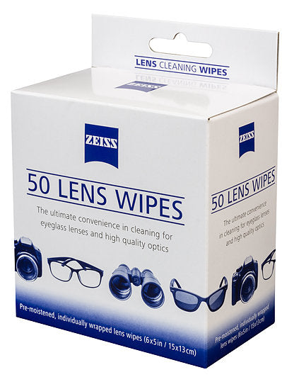 Zeiss Lens Cleaning Wipes - Premium Microfiber Wipes for Eyeglasses, Camera Lenses & Screens - Perfect for Travel, Office & Outdoor Use