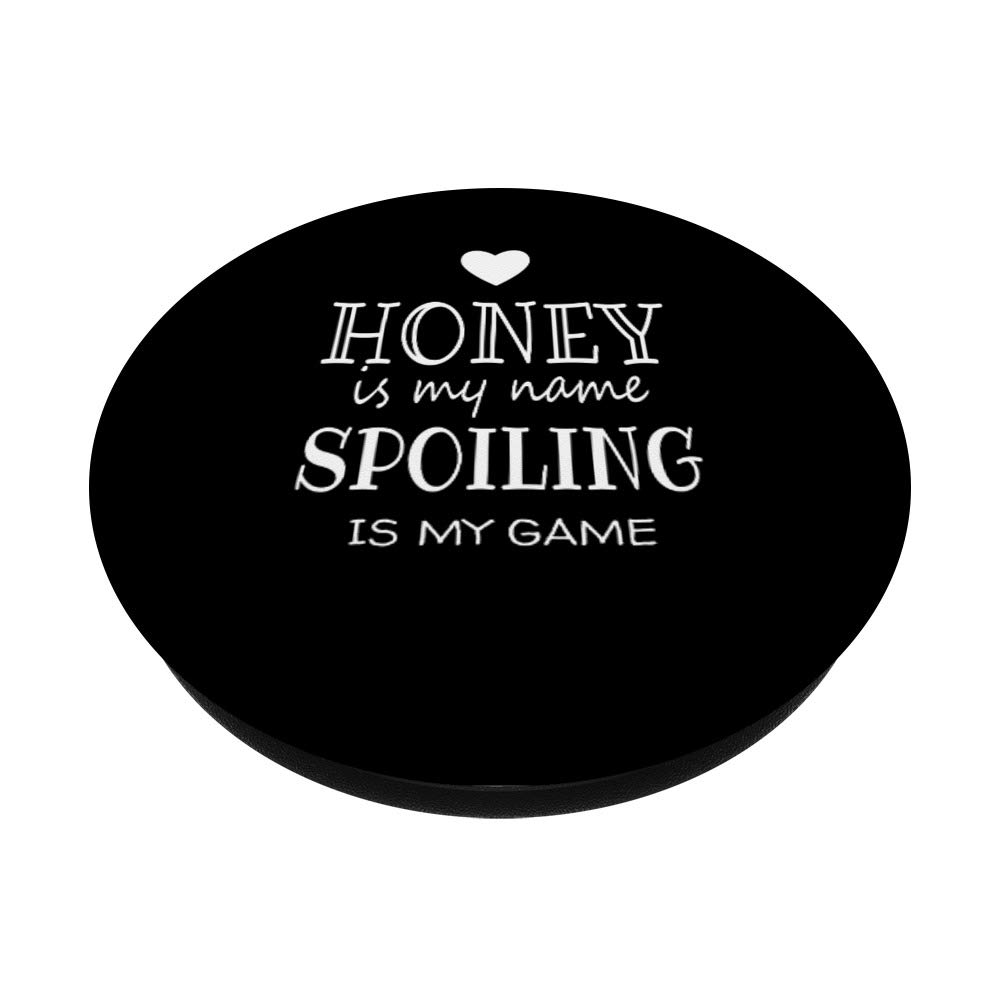 Funny Honey Is My Name PopSockets Grip & Stand for Phones & Tablets - Cute Gift for Grandma, Mothers Day, Birthday - Perfect for Phone Accessories, Daily Use & Travel