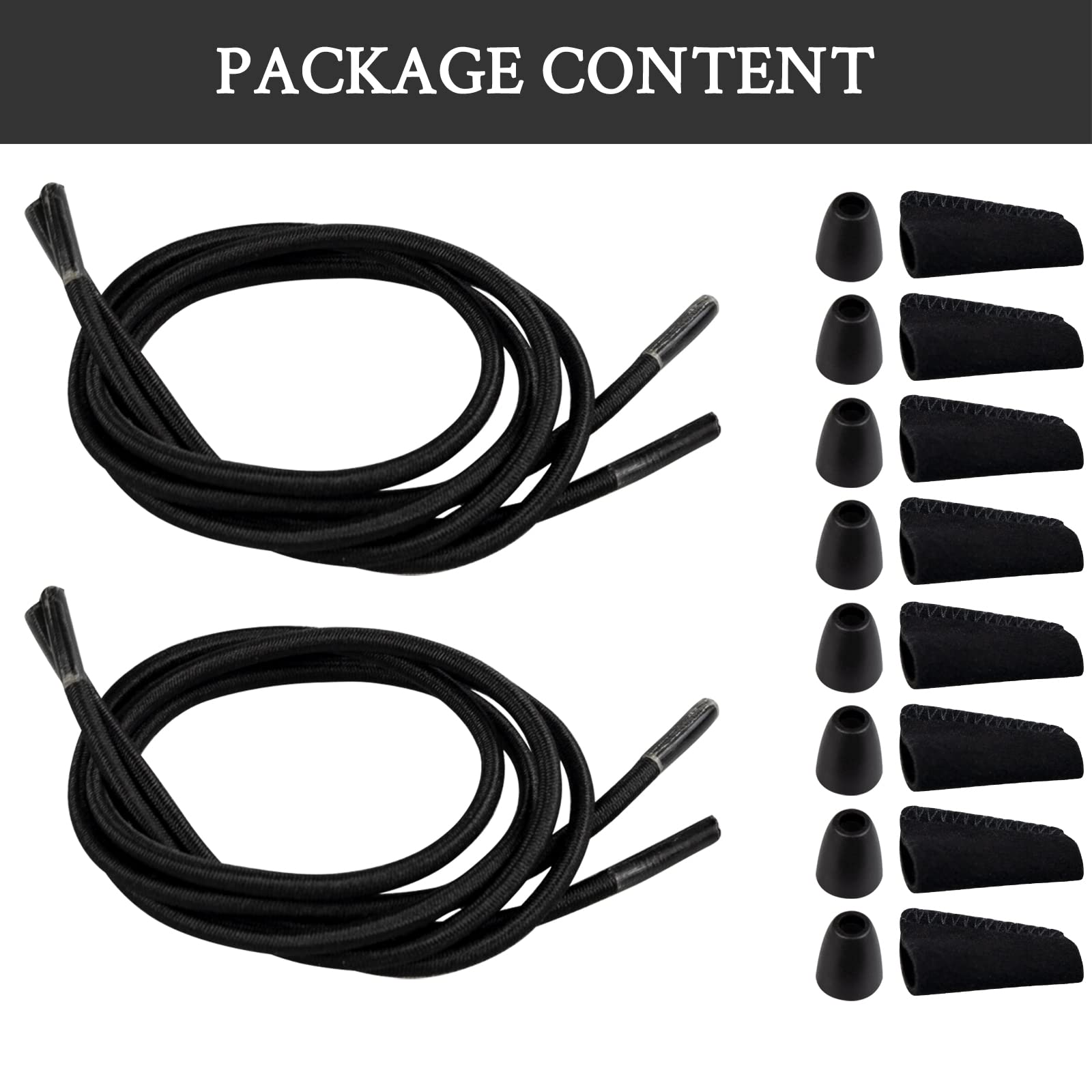 2 Pairs Stretchable Shoelaces for Hey Dude Shoes - Elastic Replacement Laces for Comfort & Style - Perfect for Casual Wear, Travel & Everyday Use