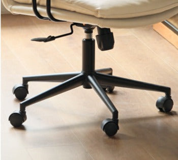 Premium Organic Leather Ergonomic Office Chair with Adjustable Height - Perfect for Home & Workspace Comfort