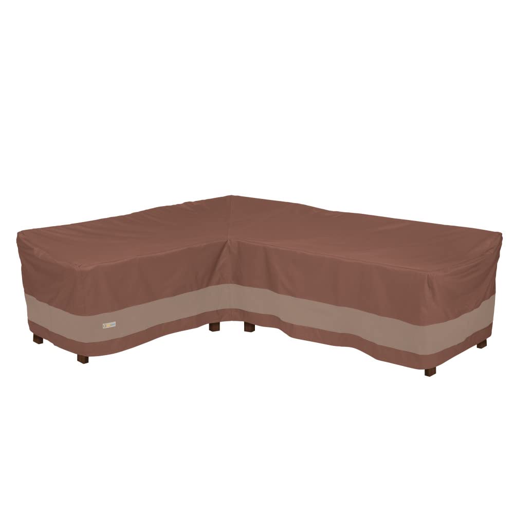 Duck Covers Ultimate Waterproof 104 Inch Patio Left-Facing Sectional Lounge Set Cover - Heavy Duty Outdoor Furniture Protection for Sofa, Couch & Sectionals - Perfect for Rain, Snow & UV Protection