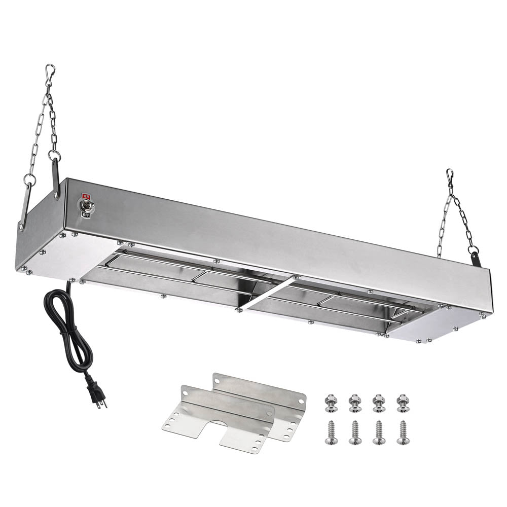 TheLAShop 24-Inch Commercial Food Warmer Strip - 110V 900W Countertop Buffet Heater for Restaurants, Catering & Home Kitchens