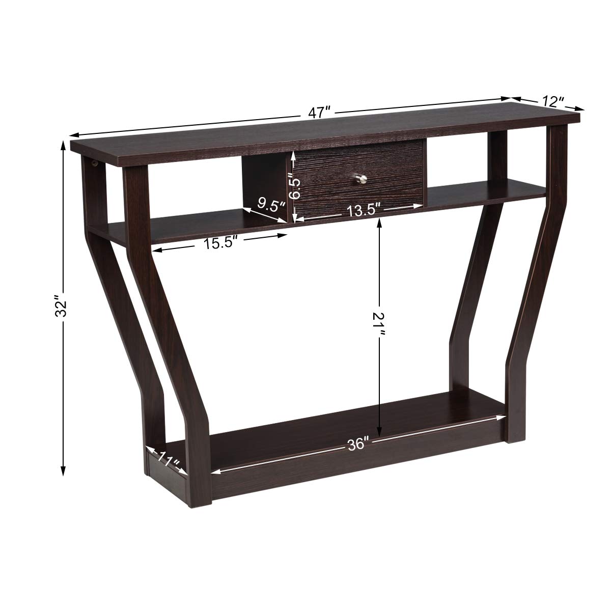 3-Tier Console Table, 47