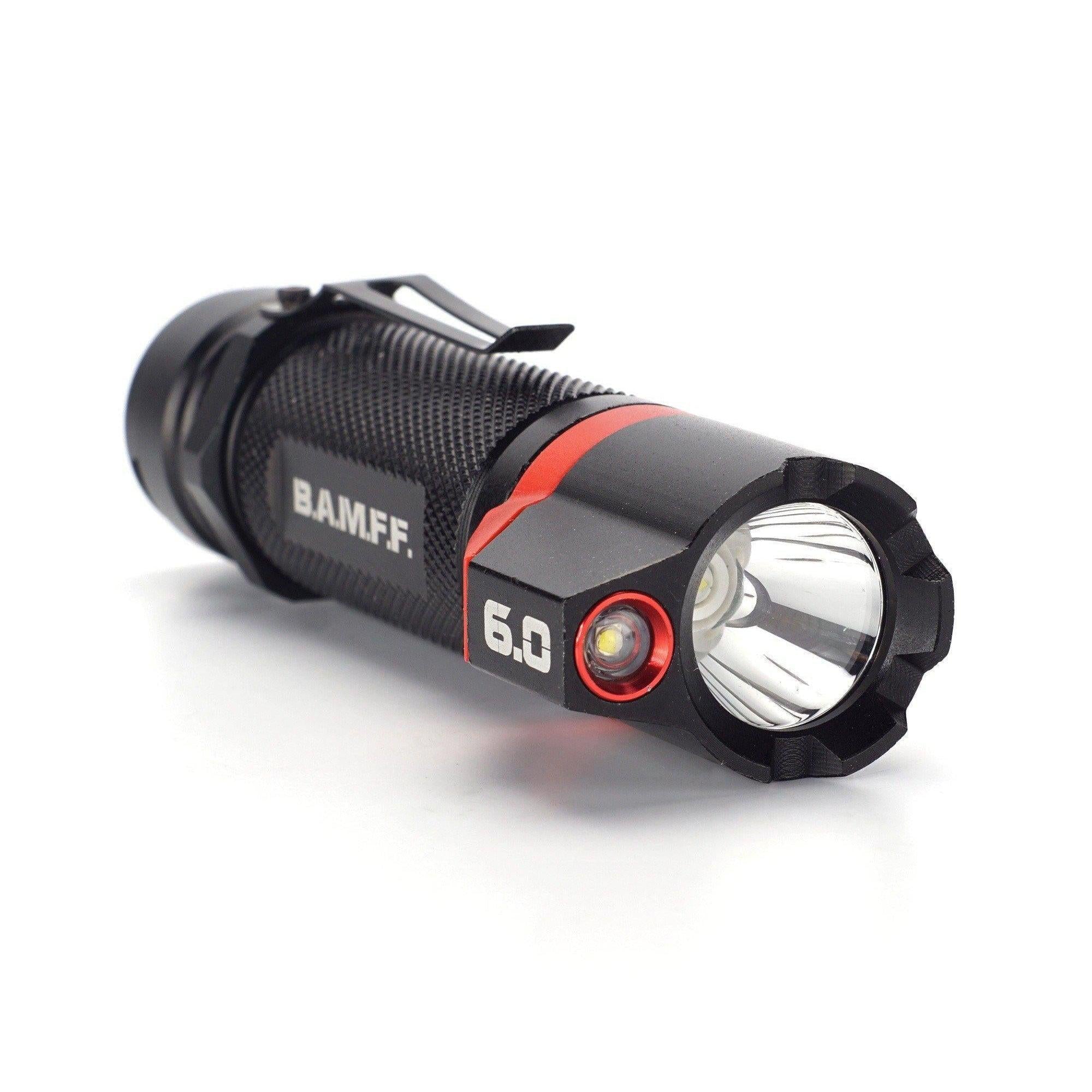 B.A.M.F.F. 6.0 600 Lumen Dual LED Flashlight - High Power Rechargeable Tactical Flashlight for Camping, Hiking, Emergency & Outdoor Adventures