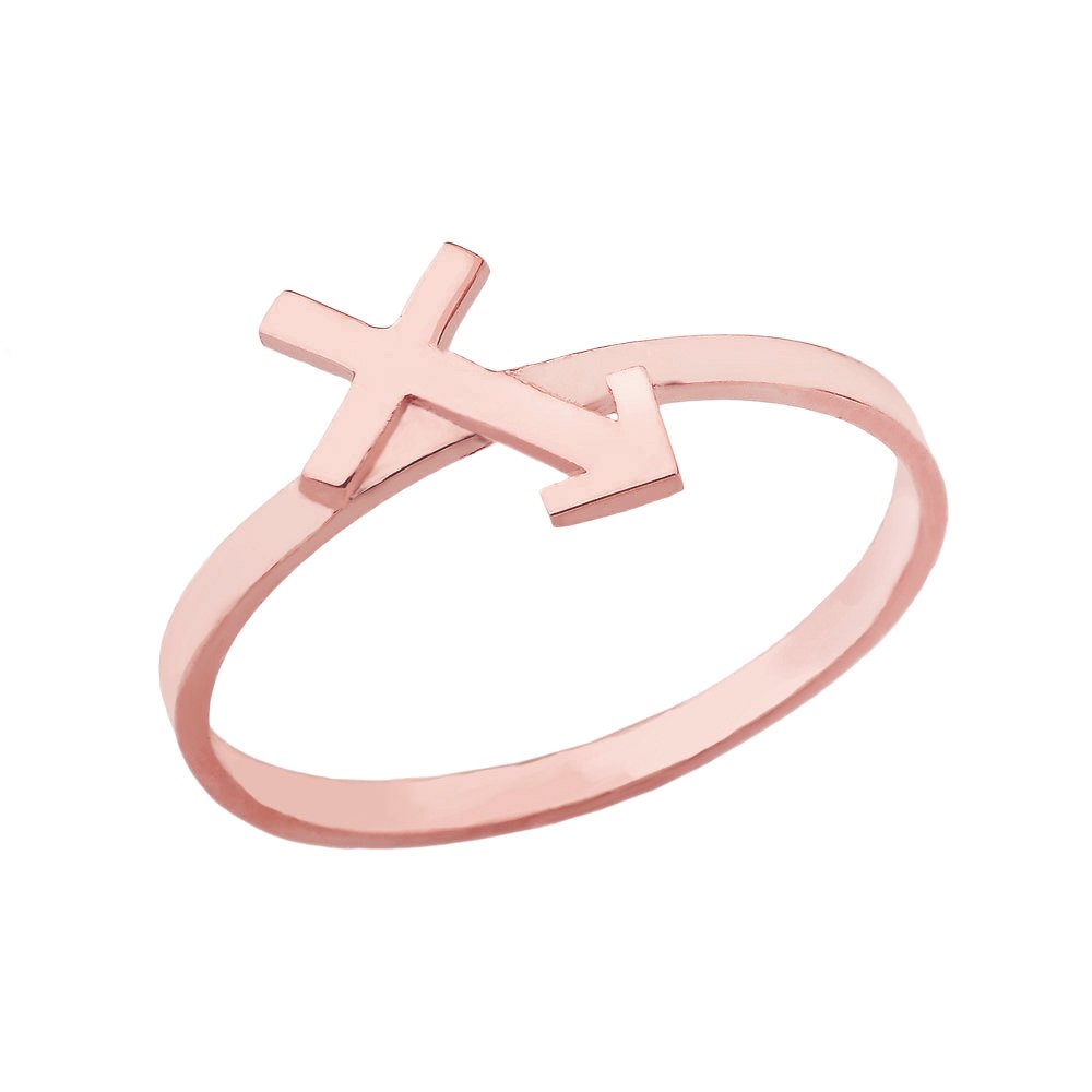 14K Rose Gold Sagittarius Zodiac Ring - Elegant Horoscope Jewelry for Women, Perfect Gift for Birthdays, Anniversaries & Astrology Lovers
