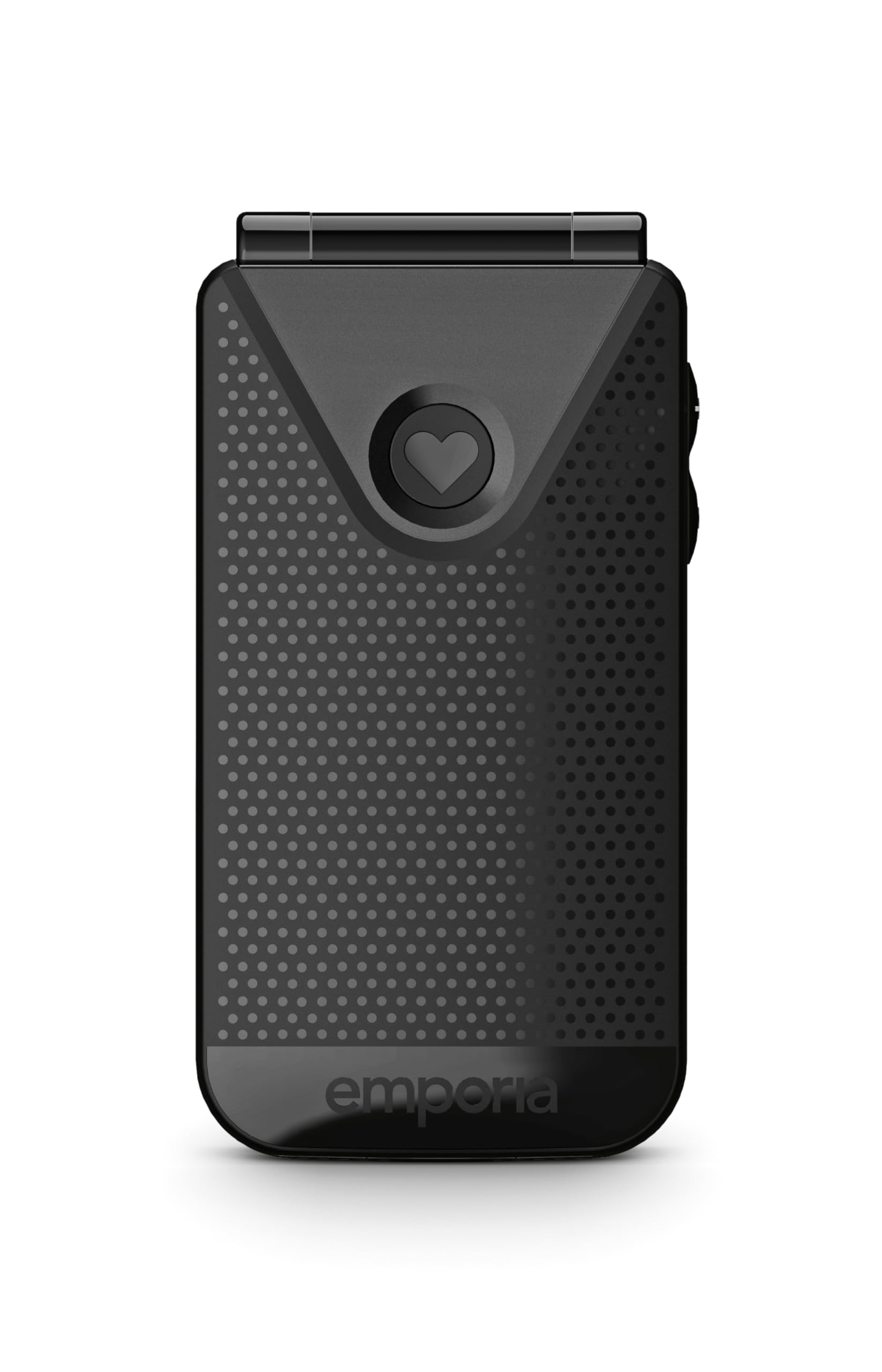 EmporiaTALKglam Senior Flip Phone - No Contract, Easy-to-Use Mobile Phone with Emergency Button, 2.4-Inch Screen, Black - Perfect for Elderly Users & Emergency Situations
