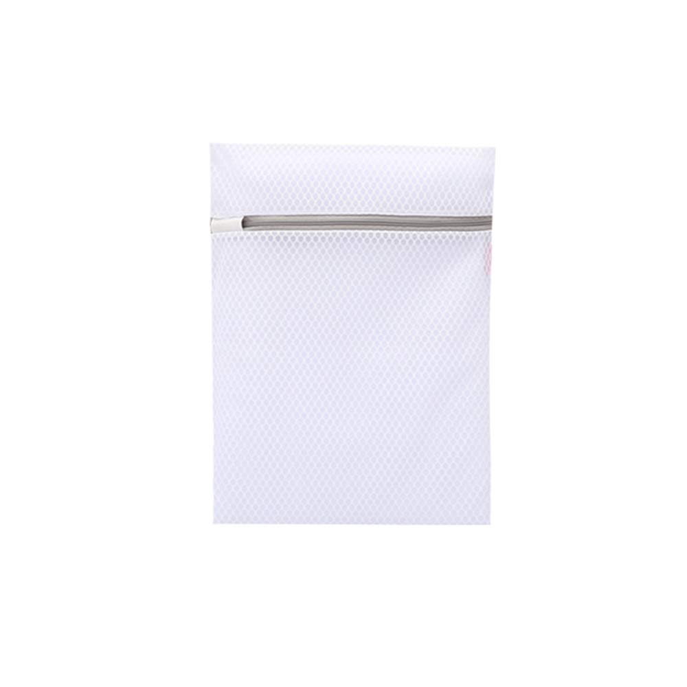 6 Pack White Mesh Laundry Bags - Durable Polyester Delicates Wash Bags with Zipper for Washing Machines, Socks & Underwear (20x30cm) - Perfect for Travel, Gym & Baby Clothes Protection