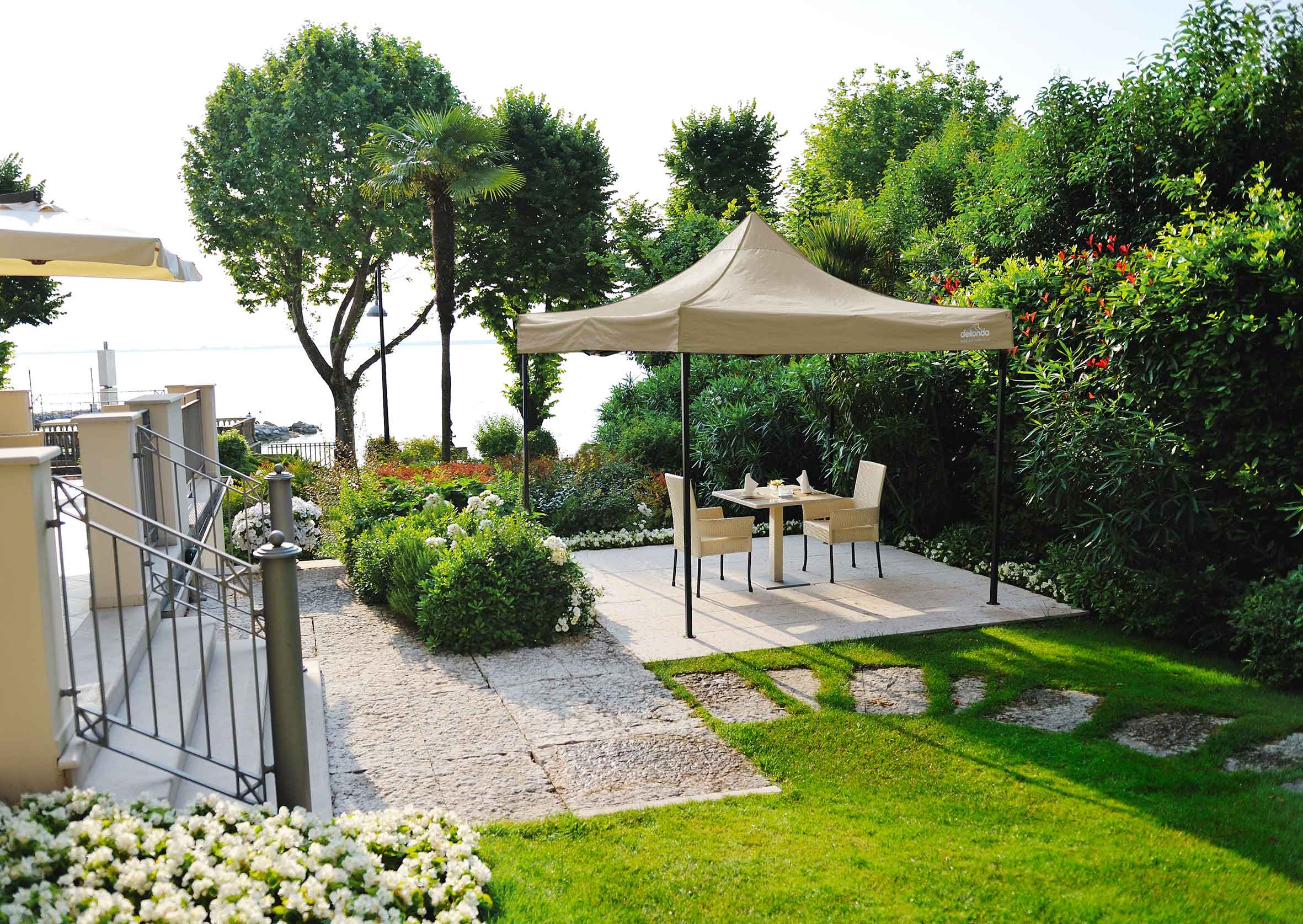 Premium 2x2m Pop Up Gazebo with Water Resistant Canopy - Includes Carry Bag, Stakes & Weight Bags - Beige Color DG126 - Perfect for Outdoor Camping, Picnics, Beach Parties and Backyard Gatherings