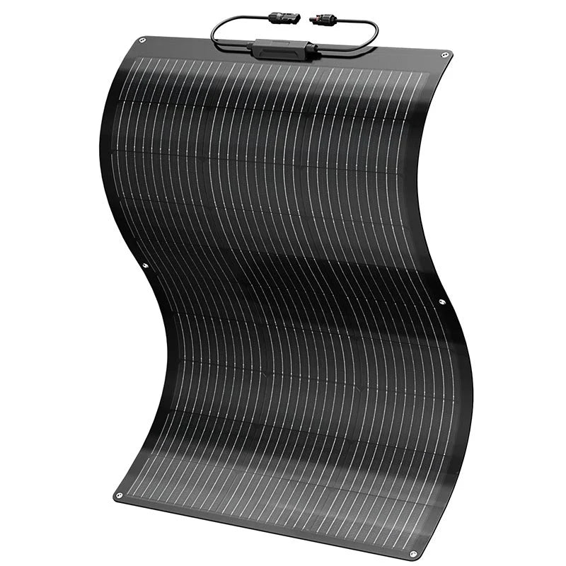 BougeRV Arch 100W Fiberglass Flexible Curved Solar Panel for RV, Boat, Camping & Off-Grid Power - Lightweight & Durable Renewable Energy Solution