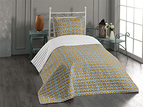 Pale Blue Marigold White