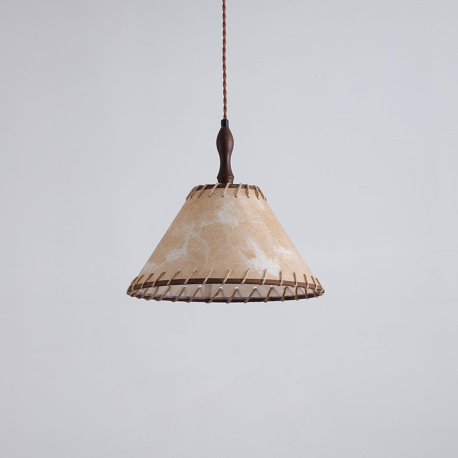 Modern Fabric Pendant Lamp - Handwoven Rattan Hanging Light for Dining Room, Bedroom, Living Room & Kitchen | Boho Chic Ceiling Fixture with Warm Ambient Lighting