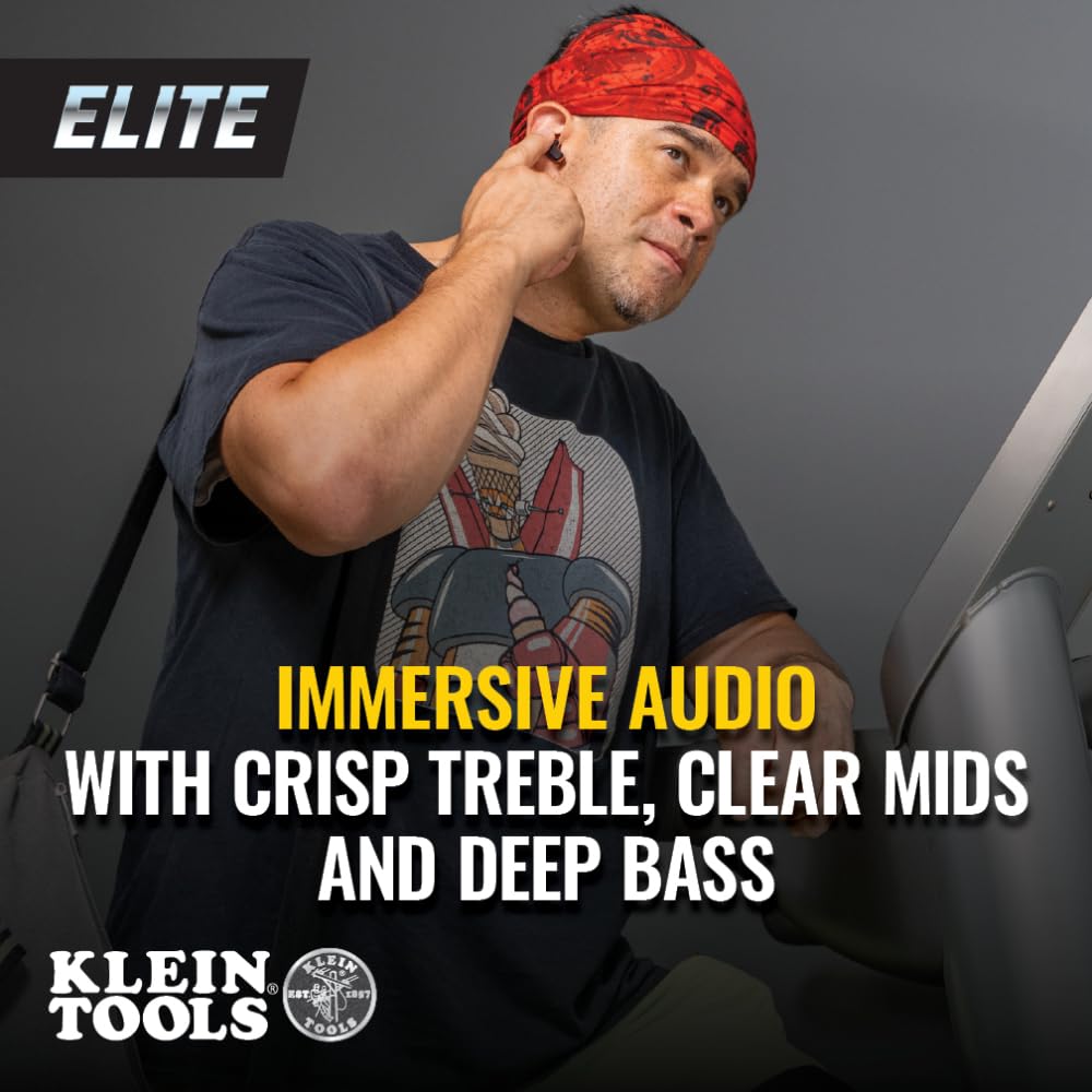 Elite Bluetooth Jobsite Earbuds - Wireless Noise Cancelling Headphones for Construction Workers, Builders & Tradesmen | Perfect for Loud Work Environments, Heavy Machinery & Outdoor Job Sites