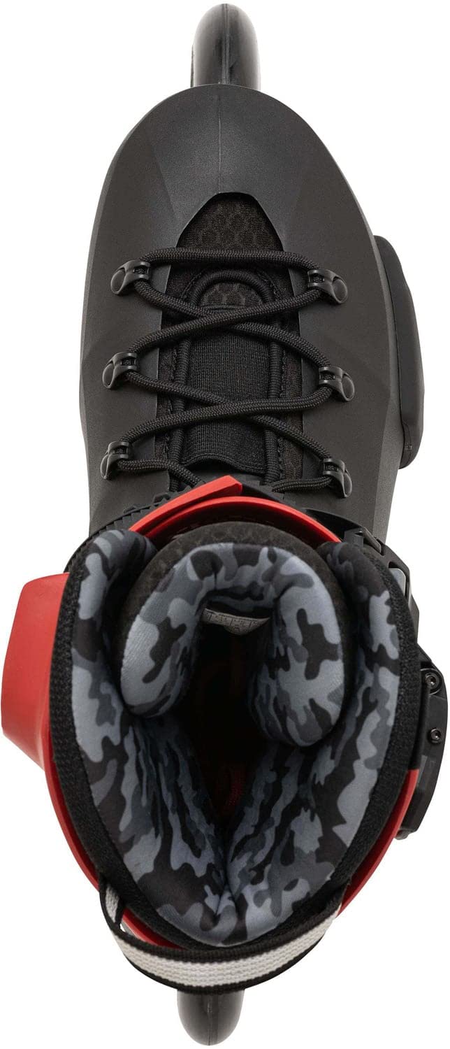 Rollerblade Twister 110 Unisex Adult Inline Skates - Black/Red Urban Performance Fitness Rollerblades for Men & Women - Perfect for Outdoor Exercise, City Commuting & Recreational Skating