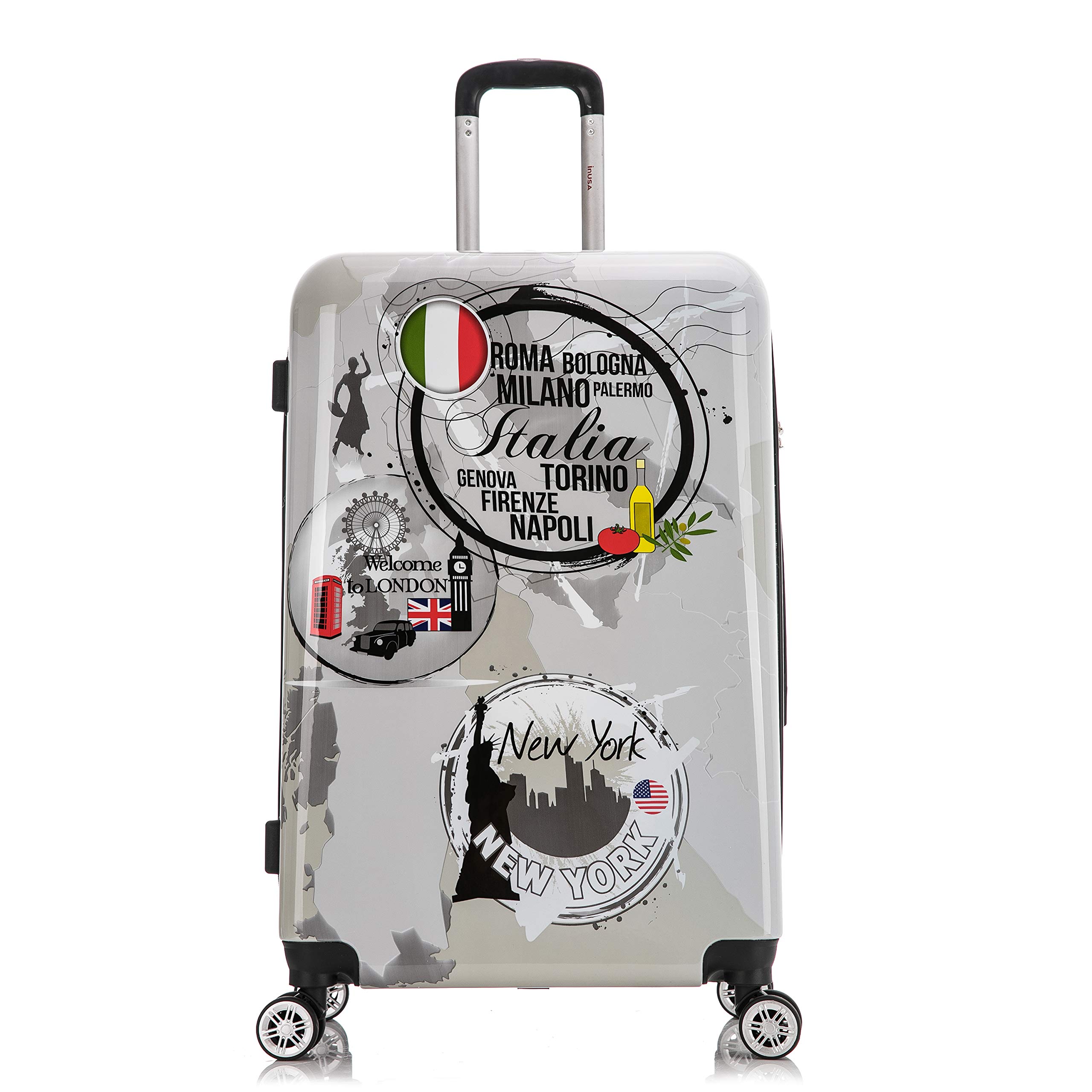 InUSA 28-Inch Hardside Spinner Luggage - Lightweight Durable Checked Suitcase with TSA Lock & 360° Wheels for International Travel - Perfect for Family Vacations, Business Trips and Long-Haul Flights