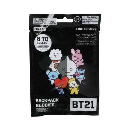 BT21 Backpack Buddies Blind Bag Mystery Collectible - Cute K-Pop BTS Character Keychain for School Backpacks, Laptop Bags & Travel Accessories