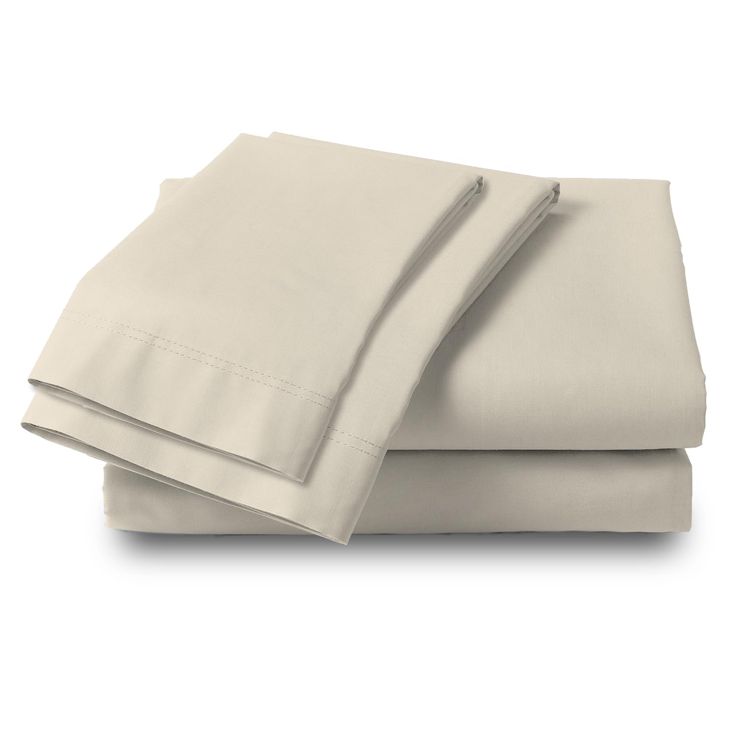 100% Cotton King Size Sheet Set - Percale Weave, Breathable & Cooling King Bed Sheets - Fits Up to 16