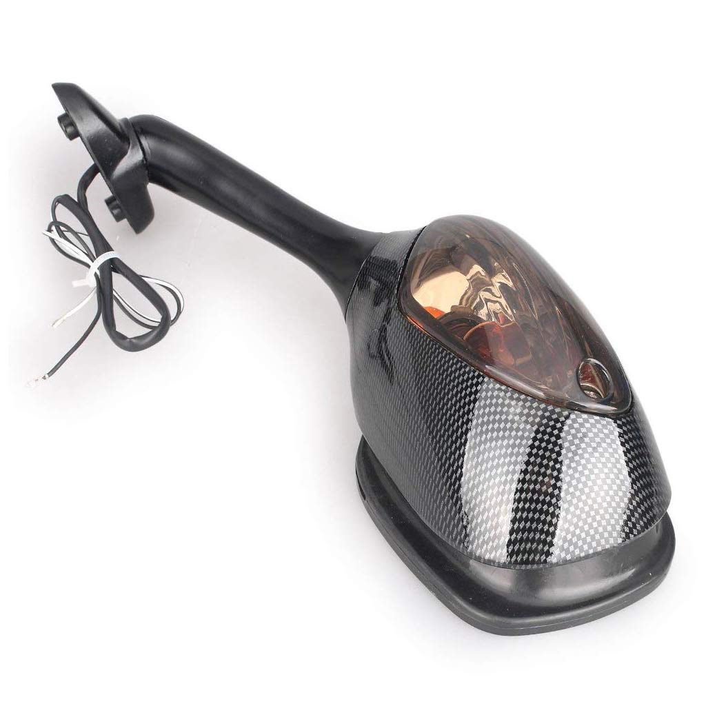 Universal Motorcycle Rear View Side Mirrors for Suzuki GSXR 600 750 1000 (2005-2015) - Adjustable Convex Design for Enhanced Safety - Perfect for Street Bikes, Racing & Commuting