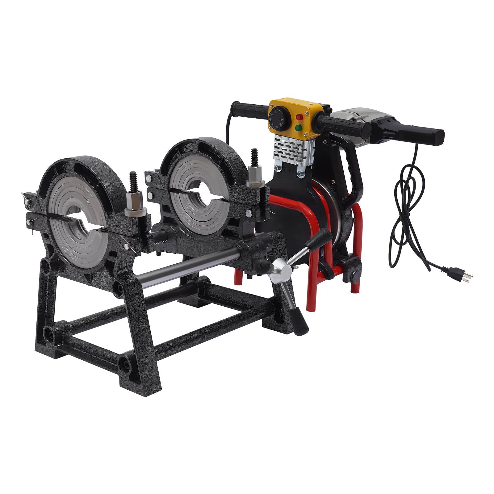 2.5''-8'' Electric Pipe Butt Fusion Welder for PE, PP, PB, PVDF, HDPE & PVC Pipes - Professional Welding Machine with Dual Clamps - Perfect for Plumbing, Irrigation & Industrial Pipe Connections