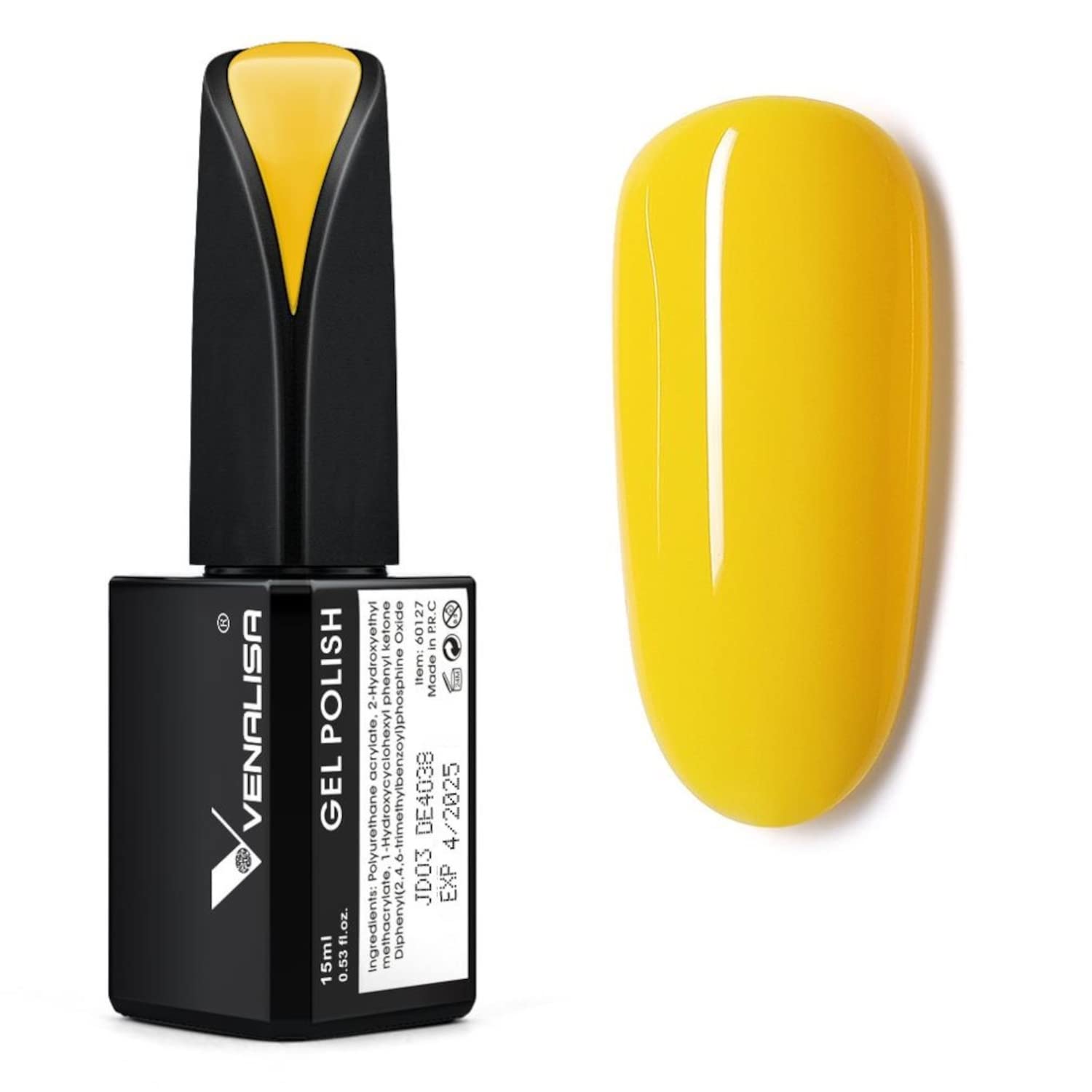 VENALISA UV Gel Polish 15ml - Soak Off Nail Art for Home & Salon DIY