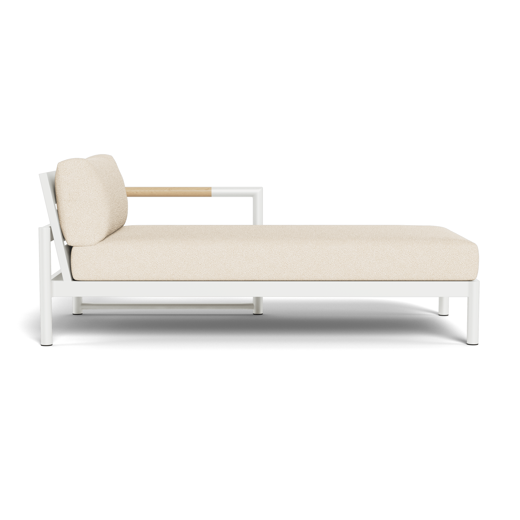Breeze XL Aluminum Chaise Lounge Chair Right - Patio, Poolside & Outdoor Relaxation - Durable & Lightweight for Backyard, Garden & Beach Use