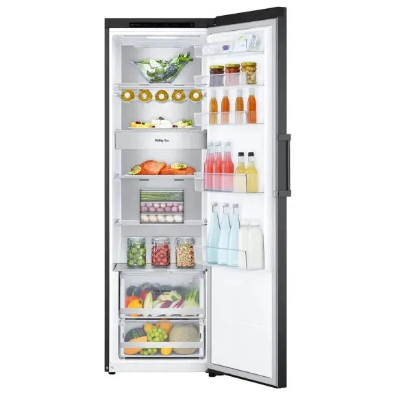 LG 386L Single Door Refrigerator - Matte Black | Energy Efficient, Spacious Design for Home, Office, or Dorm Use