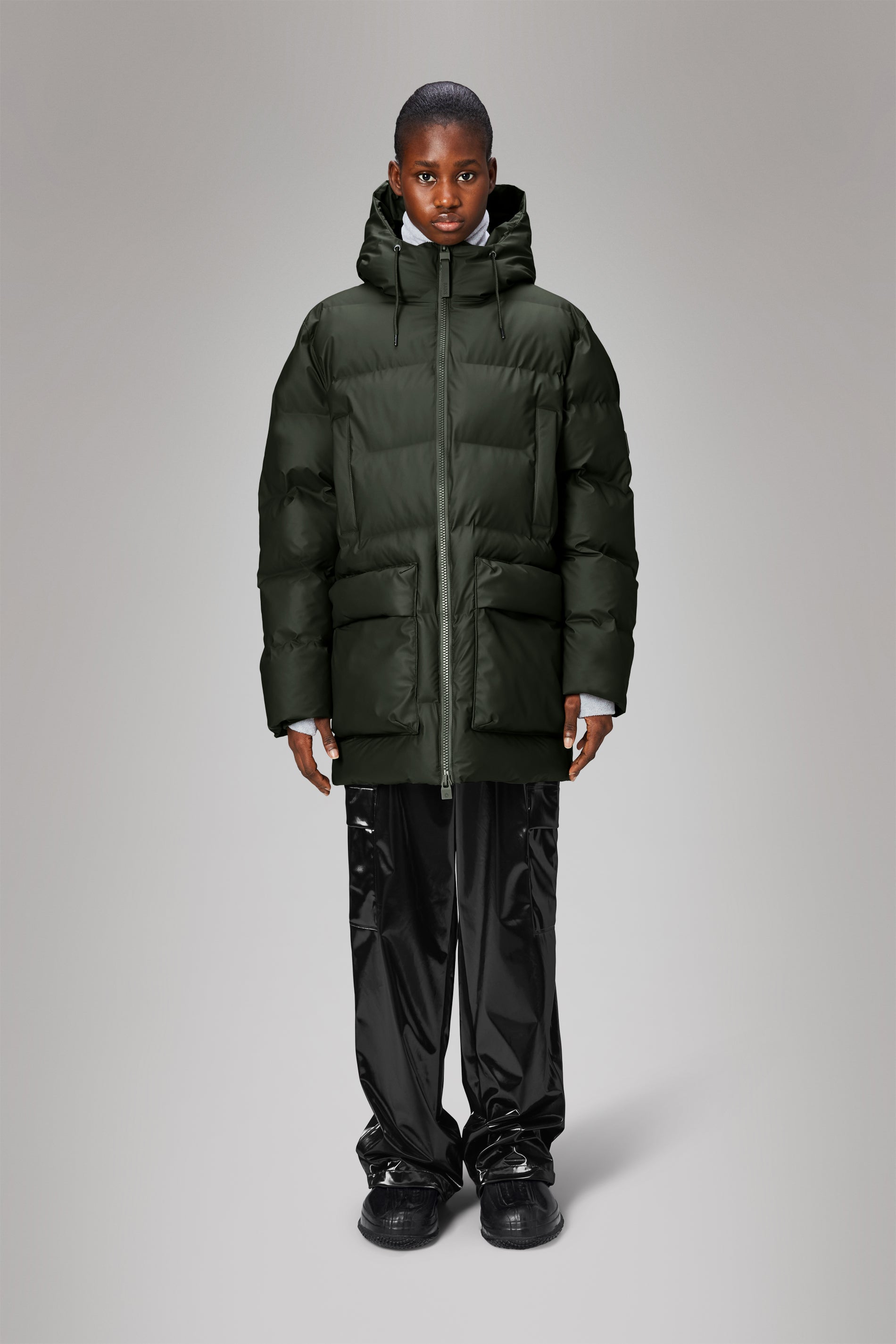 Alta Long Puffer Cargo Jacket for Men & Women - Winter Warm Waterproof Hooded Coat with Multiple Pockets | Outdoor Hiking, Camping, Snow Sports & Daily Wear