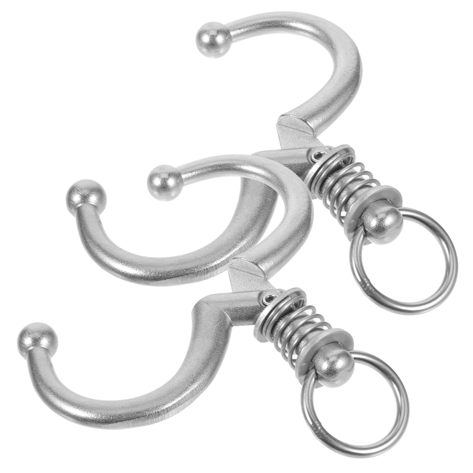 BESPORTBLE 10 Pack Stainless Steel Bull Nose Rings for Livestock Cattle - Heavy Duty Farm Nose Rings with Metal Pliers - Perfect for Cattle Farming, Livestock Management, and Animal Control