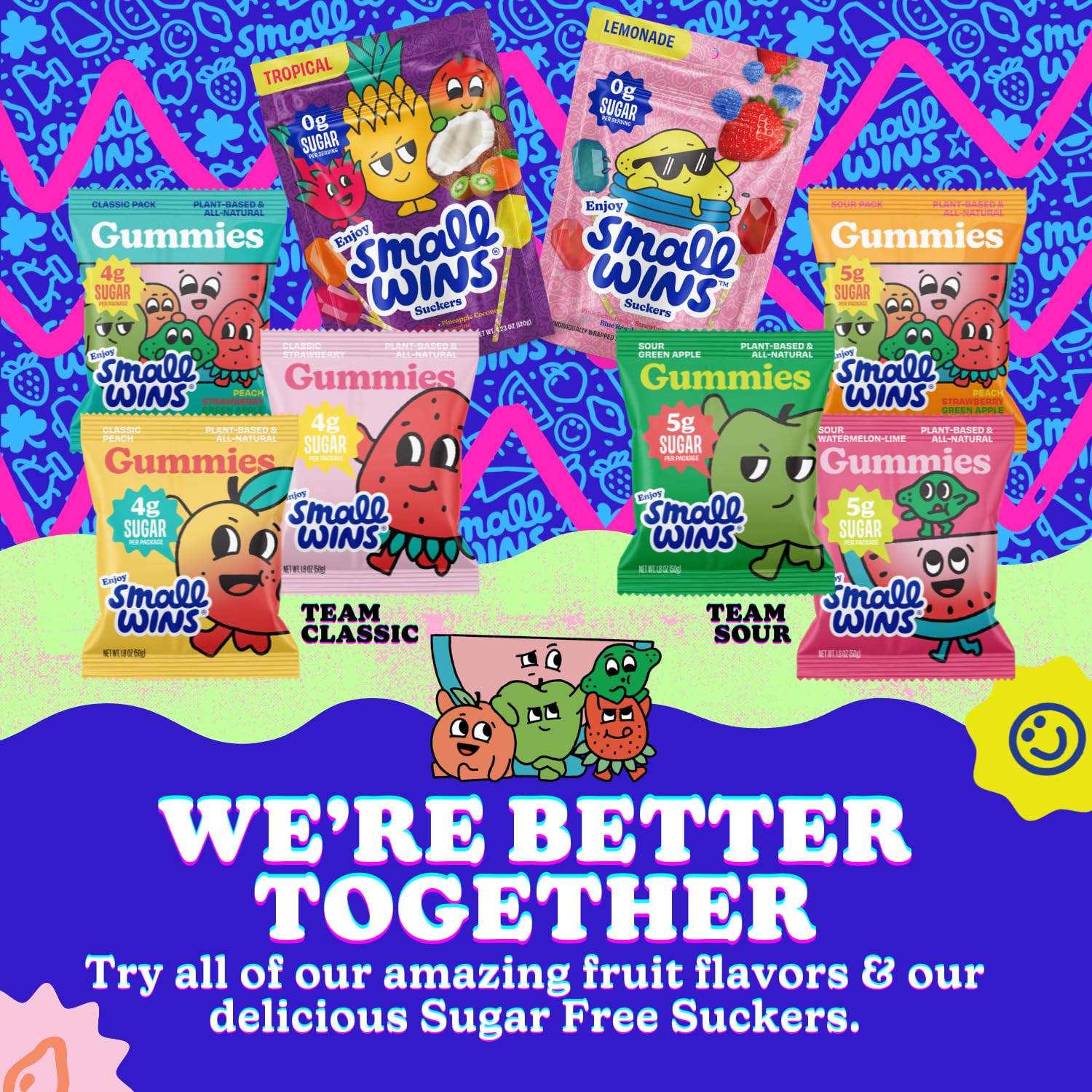 Sugar Free Lollipop Suckers by Jayson Tatum - Enjoy Small Wins Candy | Low Calorie, Non-GMO, Organic Plant-Based Snacks | Lemonade Flavors Variety Pack (12 Count, 4.23 Oz) | Perfect for Keto Diet, Office Treats & Party Favors